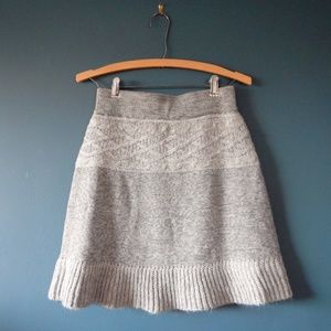 Dakini Sweater Skirt in Gray Wool